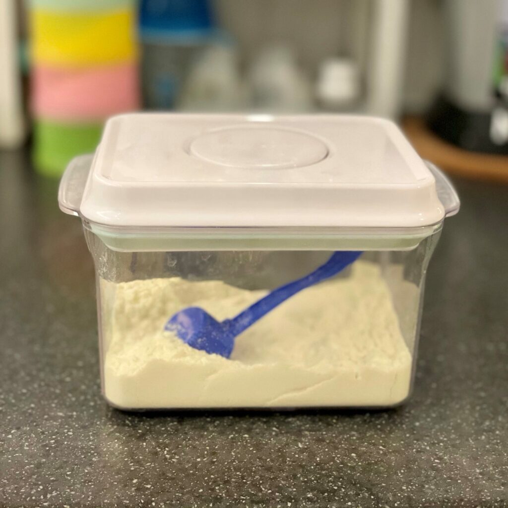 Milk powder storage tub from Amazon