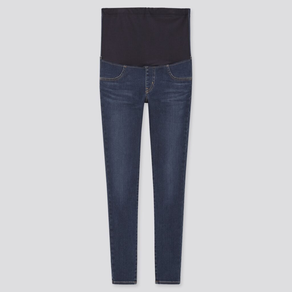 Uniqlo ultra stretch maternity jeans in navy