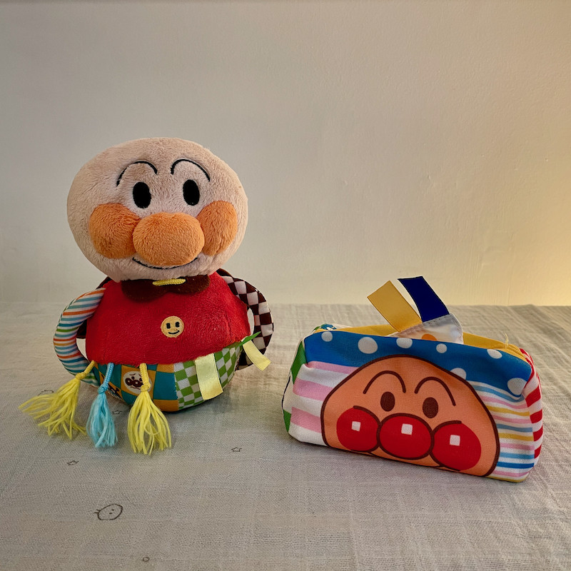 Japanese Toys - Anpanman toy and tissue box