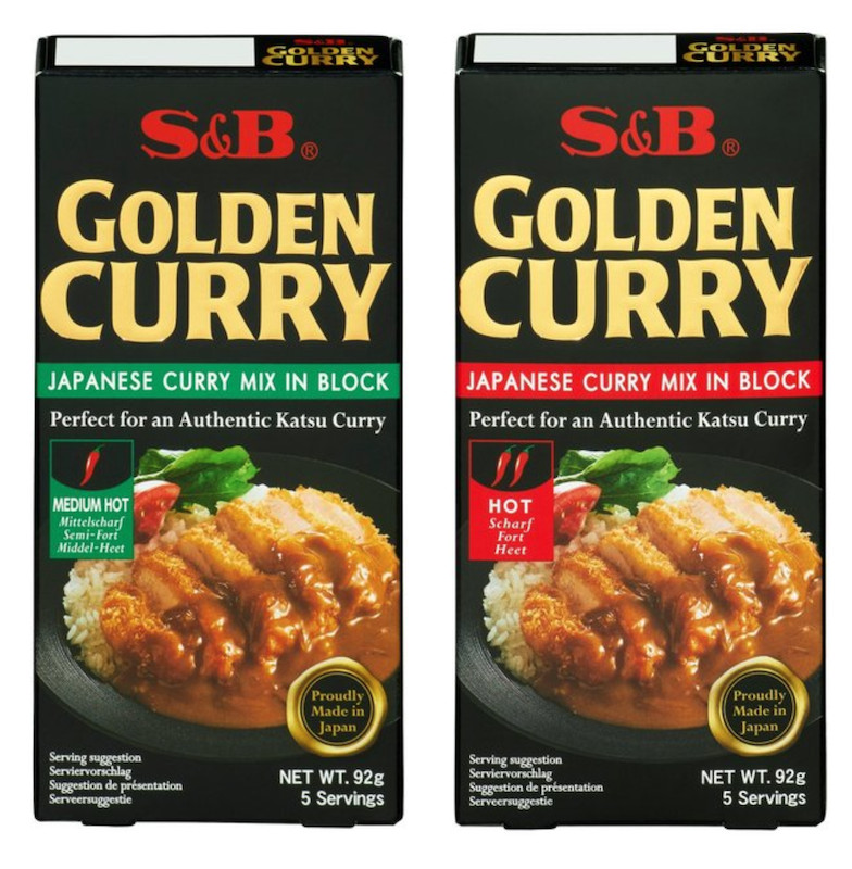 S&B Japanese Golden Curry Medium Hot 198g 11 Servings - Made in Japan 