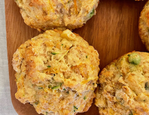Vegetable and cheese savour muffins for feature image