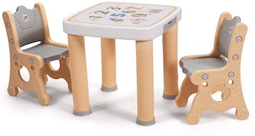 Amazon Costway Adjustable Kids Table and Chairs set