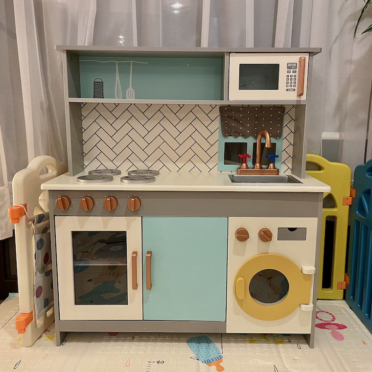 Toy kitchen just assembled