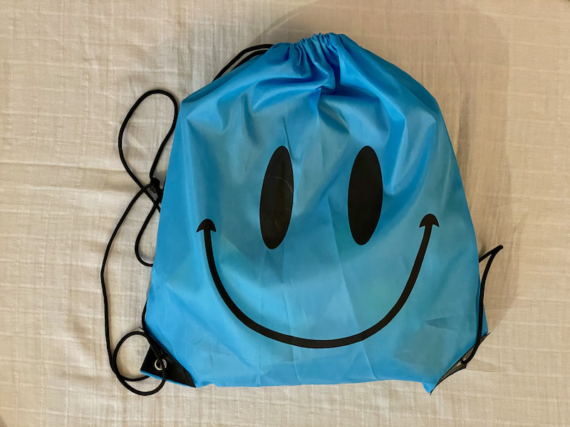 Vykor Aqua Mat inside blue drawstring bag