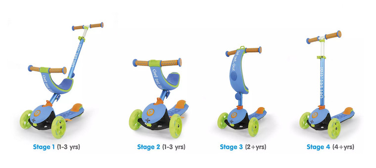 Trunki 4 in 1 Folding Toddler's First Scooter